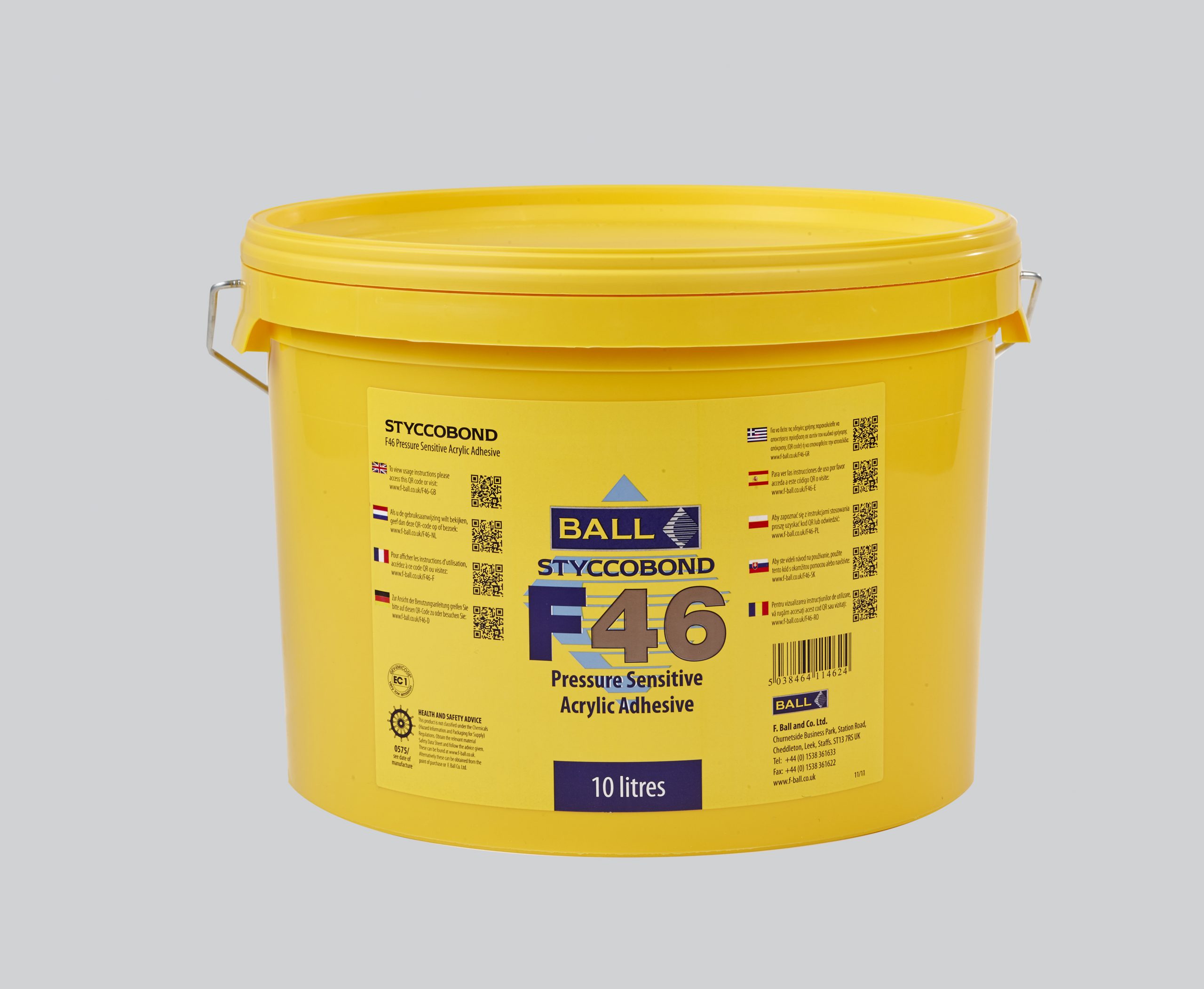 Styccobond F46 | Drukgevoelige Vinyllijm | F.Ball & Co